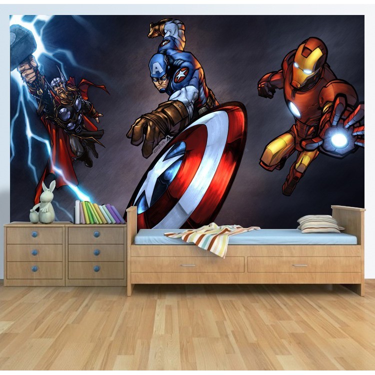 Papel Parede Adesivo Vingadores Thor Hulk Homem De Ferro +hd