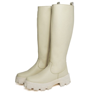 Bota Galocha Dubuy Feminino Cano Alto Off White 1806FG