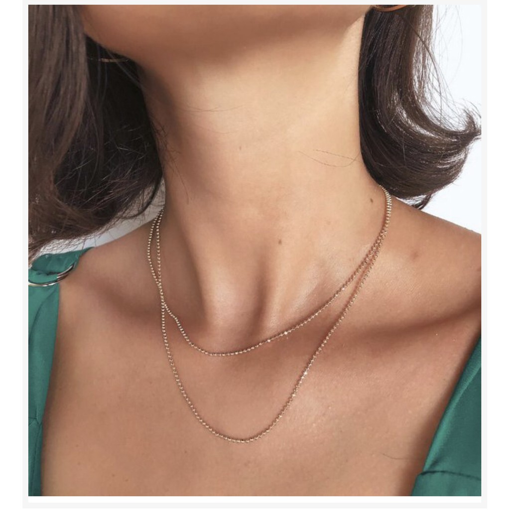 Colar Balls / Colar feminino / Colar delicado / Colar longo / Colar duplo