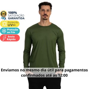 Camisas Proteção Solar Uv+50 Camiseta Segunda Pele Moda Praia Promoção Premium