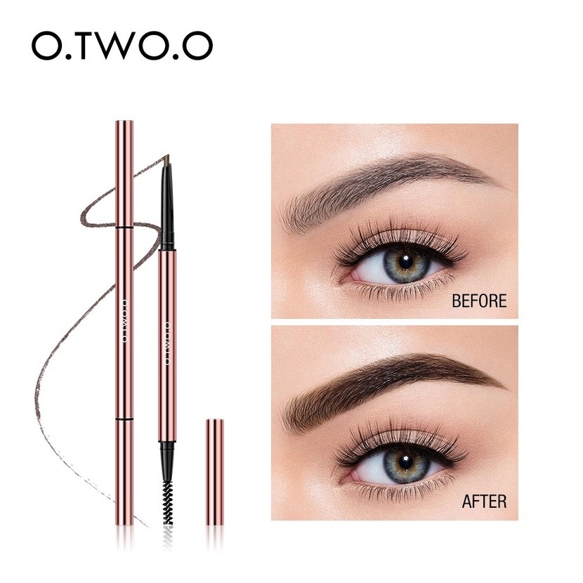 O.TWO.O Ultra Fino Triângulo Lápis De Sobrancelha Precisa Brow Definer De Longa Duração À Prova D'água Loira Marrom Olho Maquiagem 6 Cores Brand New