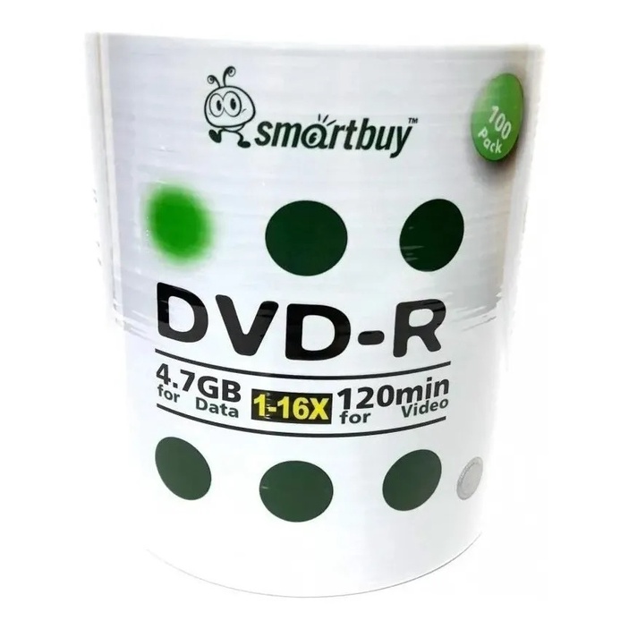 200 Dvds Smartbuy Originais Lacrados Grava Jogo De Ps2