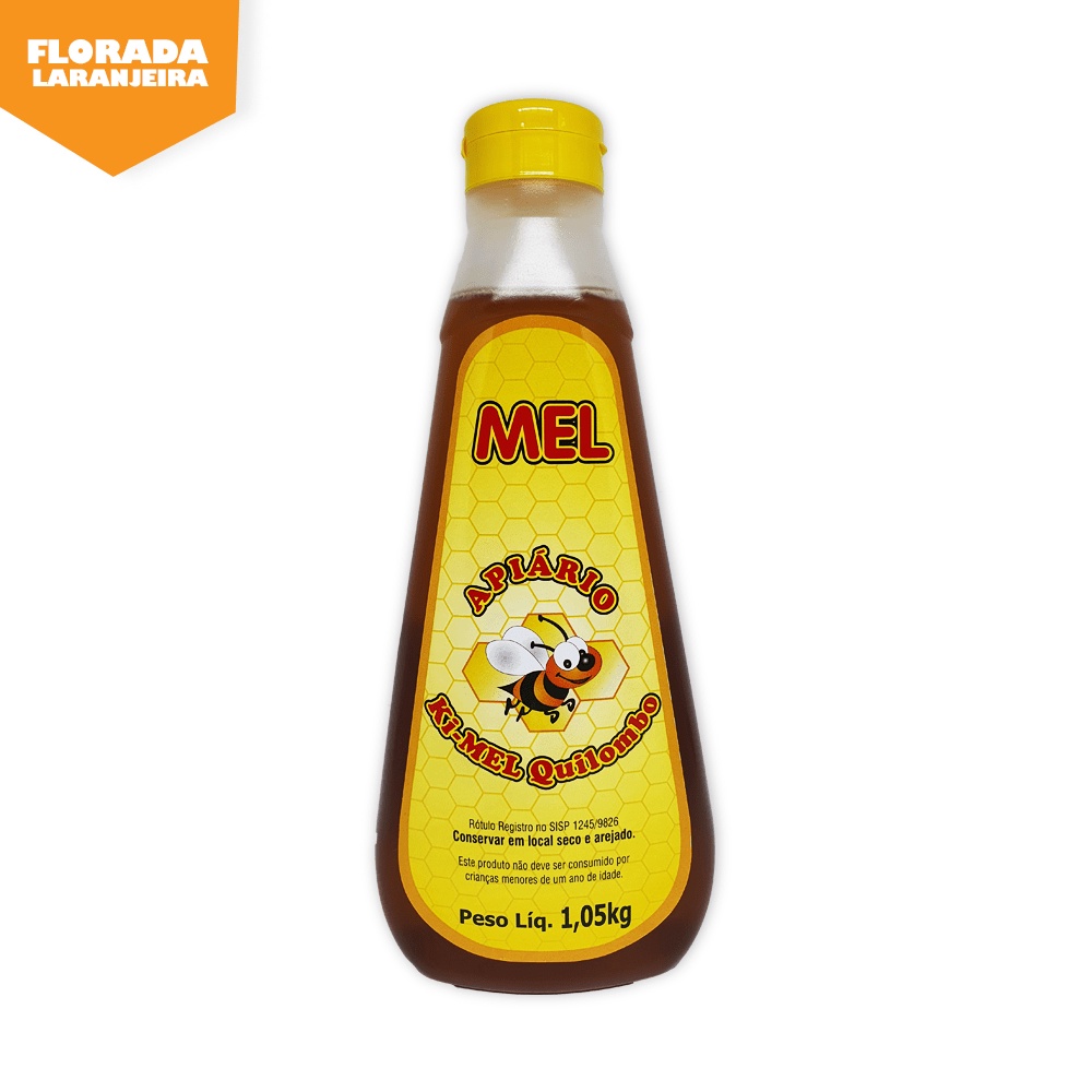 Mel Puro Florada Laranjeira em Bisnaga 1,05Kg