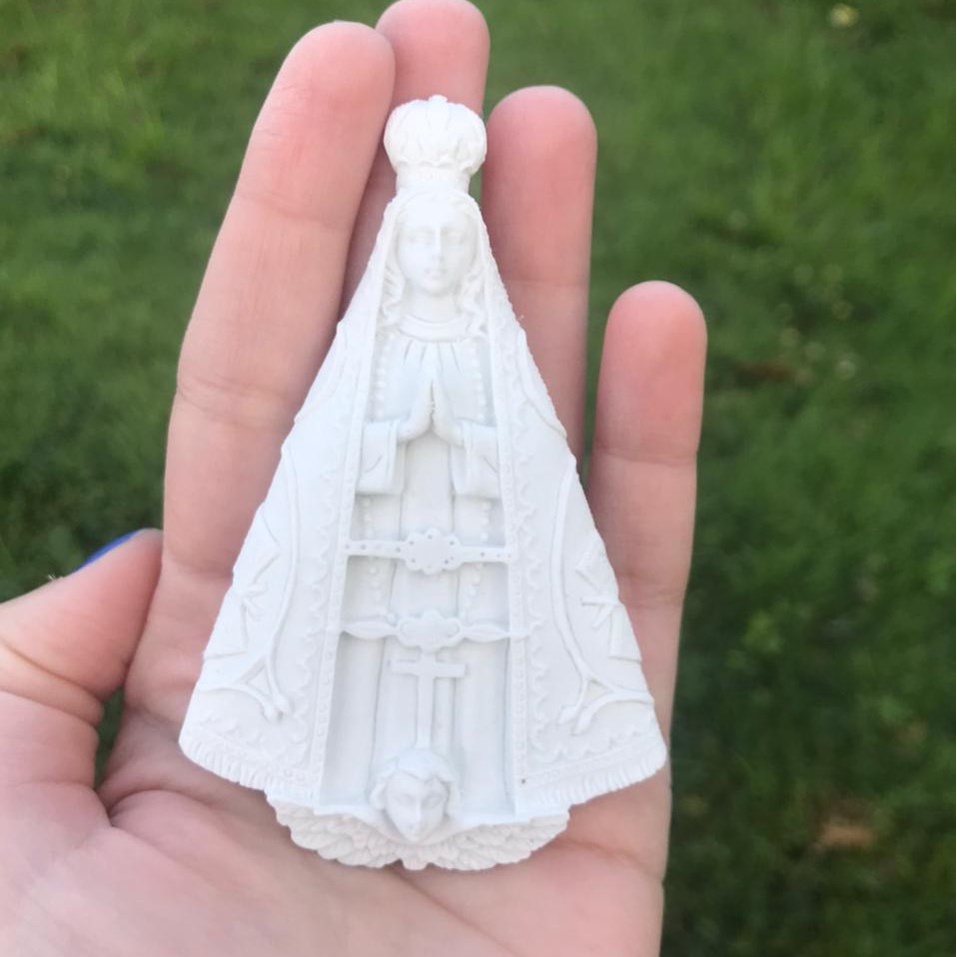 Aparecida 15 Nossa Senhora Aparecida Lembrancinha Atacado Casamento Batizado Branco