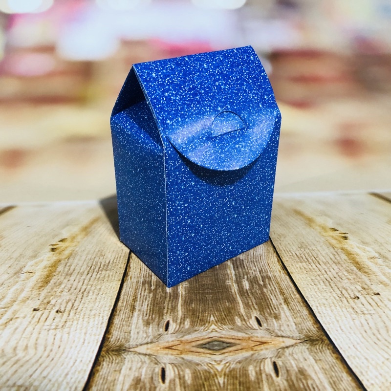 8 caixa MILK lembrancinha festas COR GLITTER AZUL 80.20 - Home & Living