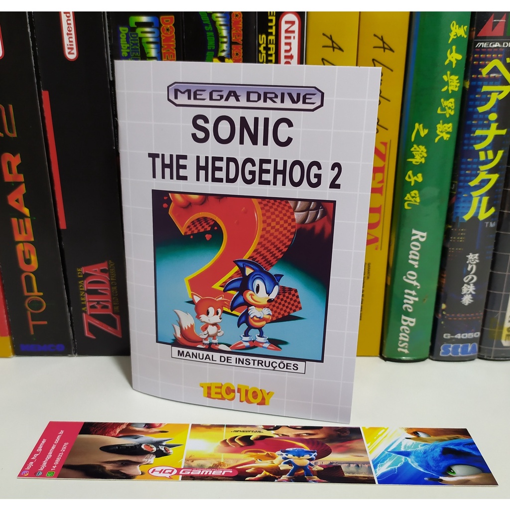 Sonic The Hedgehog 2 - Manual Tectoy (Mega Drive)