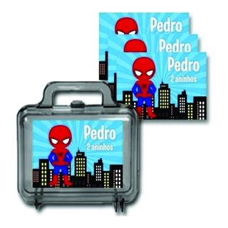 30 Rótulos Adesivo Personalizado Para Maletinha Acrílica