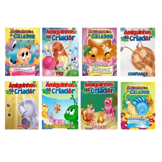 Kit Com 8 Livros Infantil Coleção Amiguinhos Do Criador