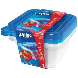 Ziploc Pote 900ml com 3 unidades