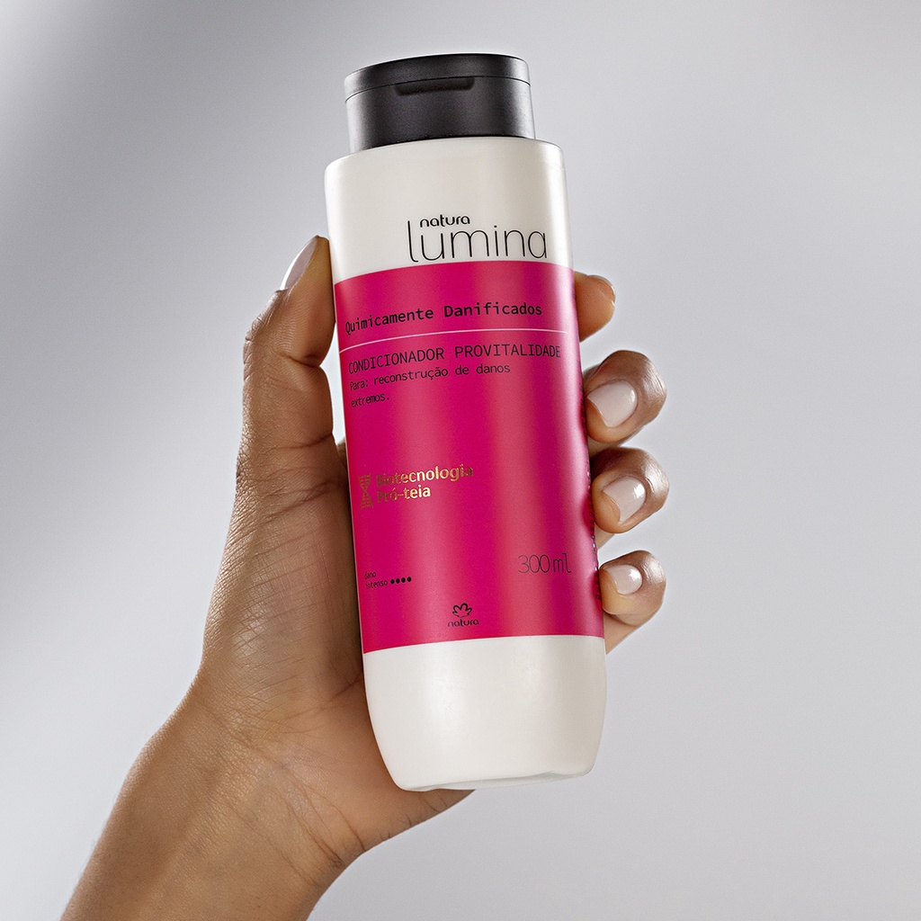 Linha Lumina Cabelos Quimicamente Danificados Natura: Shampoo,  Condicionador, Máscara Regeneradora ou Sérum Regenerador | Shopee Brasil