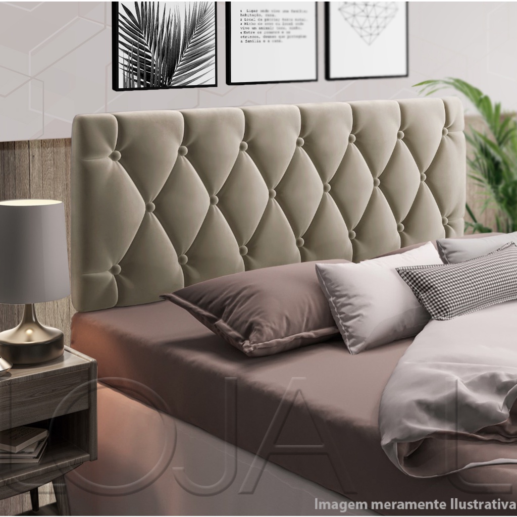 Cabeceira Cama de Solteiro Box 0,90 x 55 cm Modelo Paris Varias Cores em Oferta na Shopee