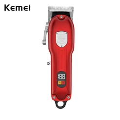 Kemei Profissional Aparadores De Cabelo Para Os Homens Todo O Metal Sem Fio Elétrico Kit De Corte DIY Home Barber Salão