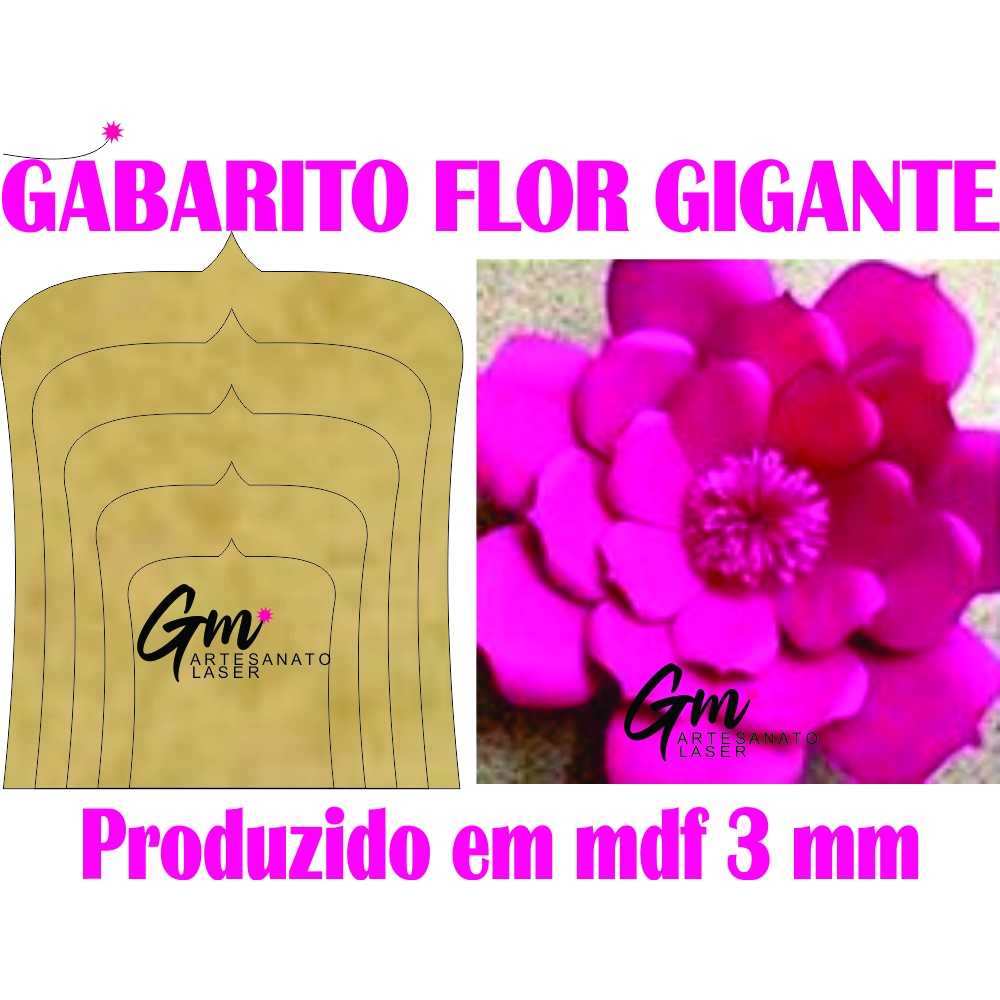 Gabarito Molde Flor Gigante 015 Decoraçao Festa Casamento Aniversario  Lonita Eva Papel Tecido | Shopee Brasil