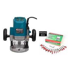 Tupia Coluna 12mm 1400w + Fresa 8mm 15 peças - Oportunidade Imperdível - Envio imediato