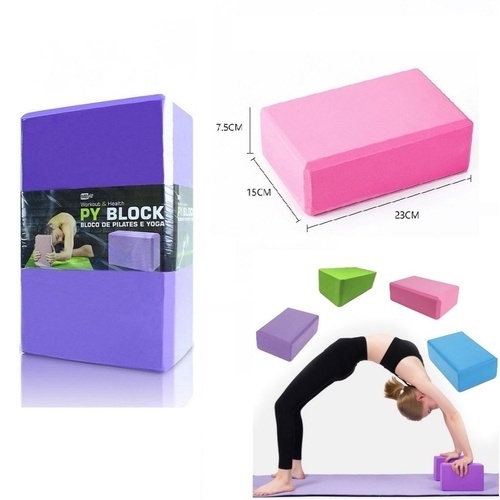 BLOCO TIJOLINHO DE PILATES E YOGA PY BLOCK | Shopee Brasil