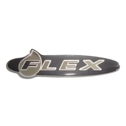 emblema adesivo resinado linha Fiat escrita flex modelo original
