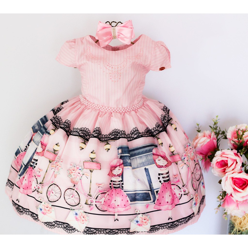 Vestido Infantil Luxo Bonequinha 1 3