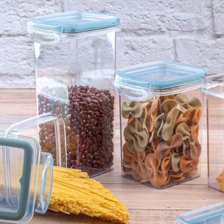 Pote Hermético Trava Mais Cristal Azul Porta Mantimentos Utensilio Organizador em Oferta na Shopee