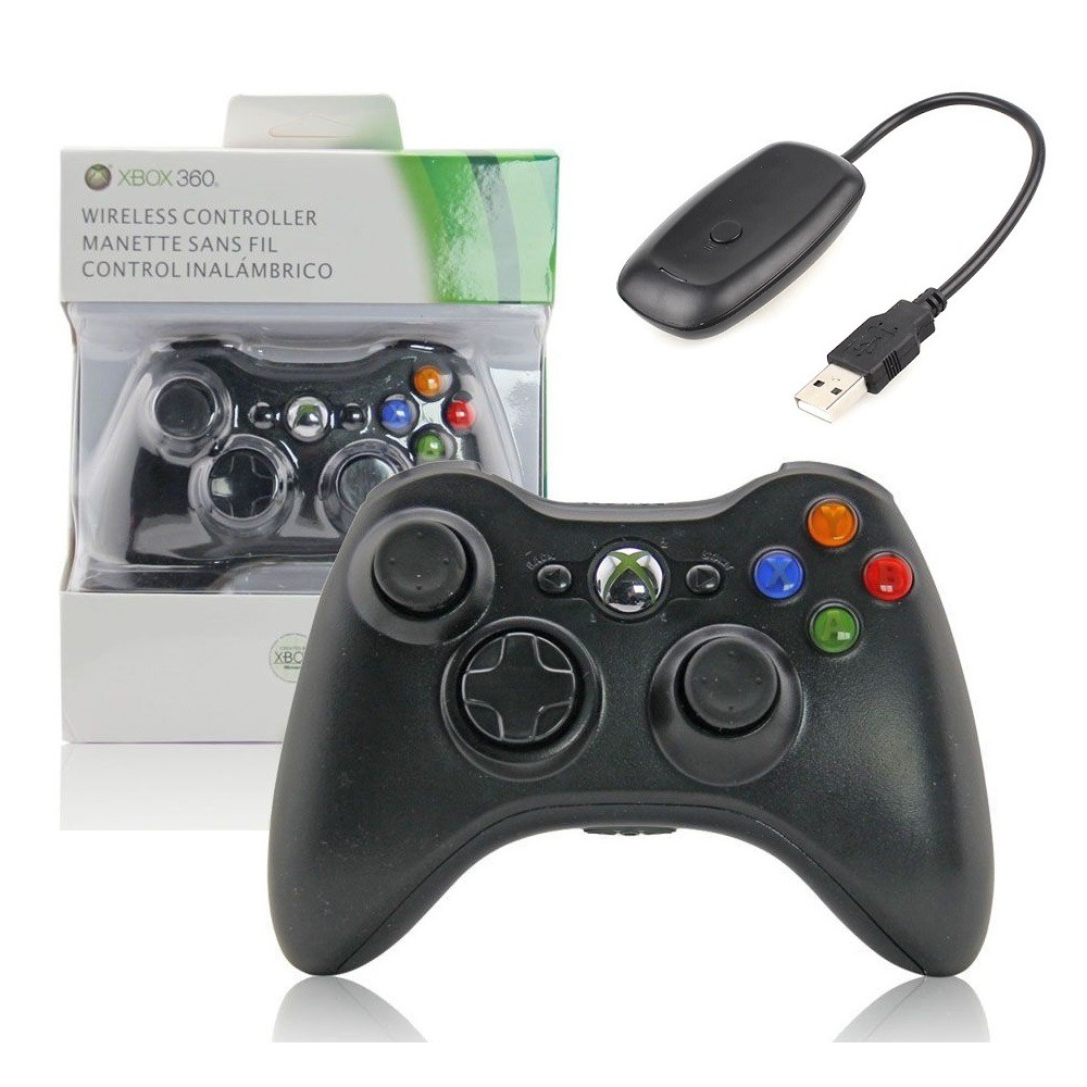 Controle Usb Com Fio Xbox 360 Para Computador PC Notebook Branco