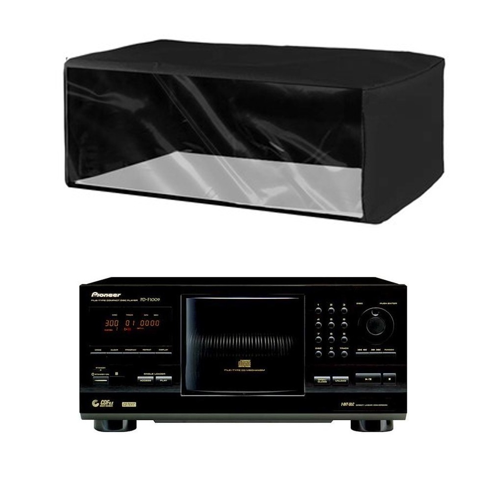 Capa para Disqueteira Pioneer PD-F 1007 Preta com Frente Transparente