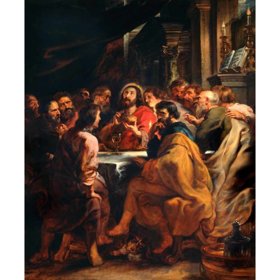 A Última Ceia (1631) - Peter Paul Rubens - Tela Canvas Para Quadro