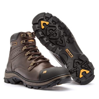 bota coturno adventure masculino couro legítimo 3206