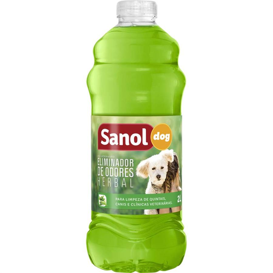 Eliminador Odores Sanol Dog Herbal  2 Litros em Oferta na Shopee