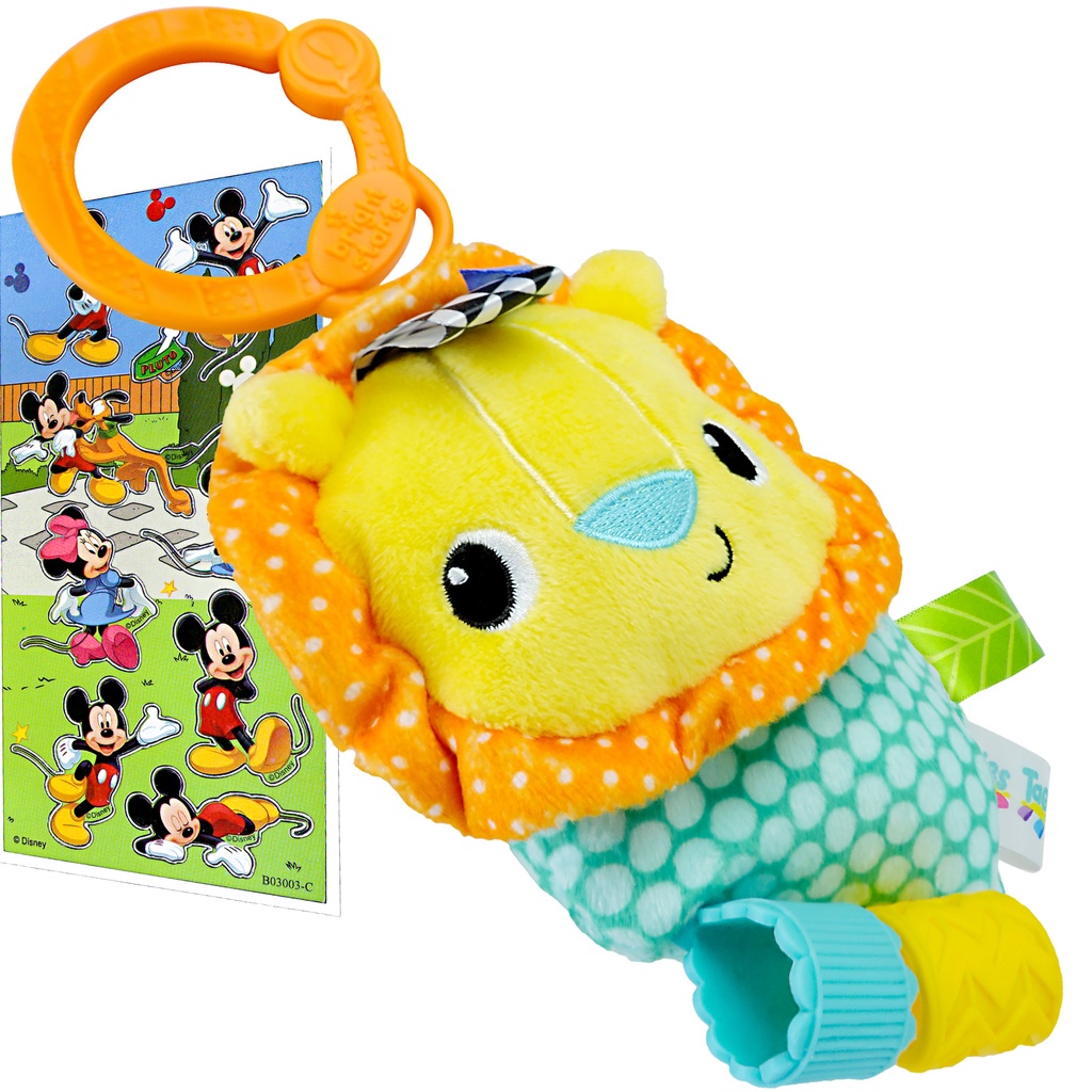 Pelúcia com Chocalho para Bebê Móbile Leão New Toys