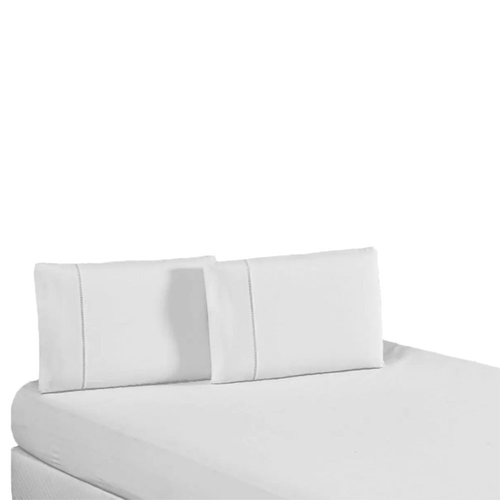 Jogo De Lençol Cama Queen Percal 180 Fios - Jogo De Cama Com 3 Peças Lençol Todo Elasticado