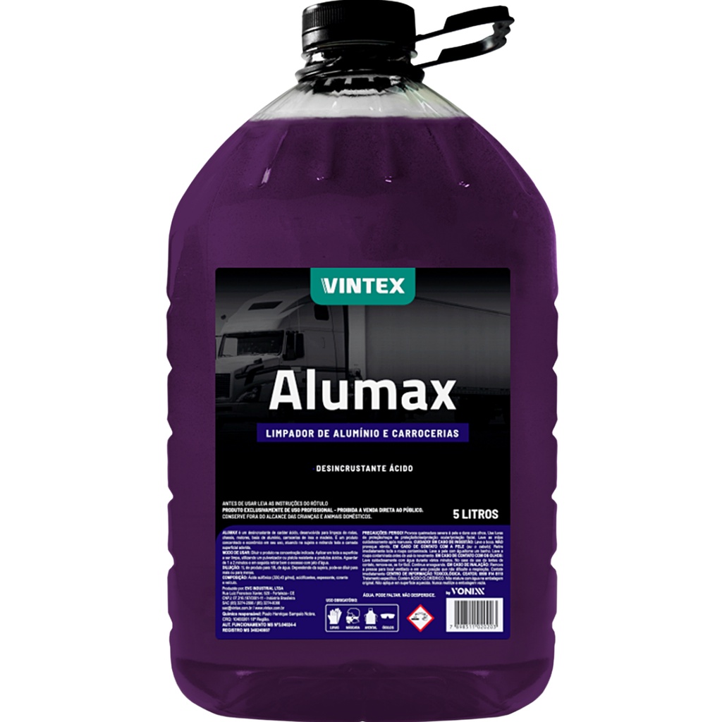 Limpador de Alumínio e Carrocerias Alumax 5L Vonixx em Oferta na Shopee