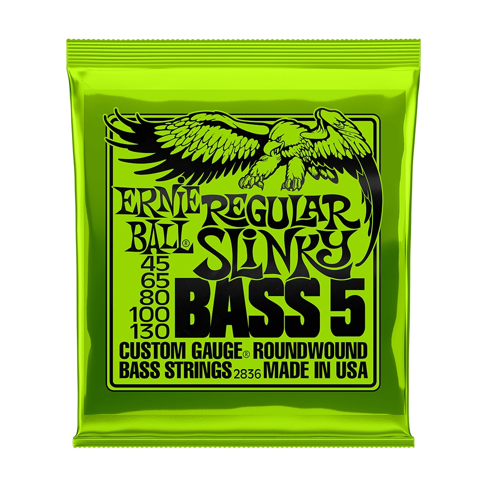 Encordoamento Ernie Ball Baixo 5 Cordas 045 Regular Sli 2836 em Oferta na Shopee