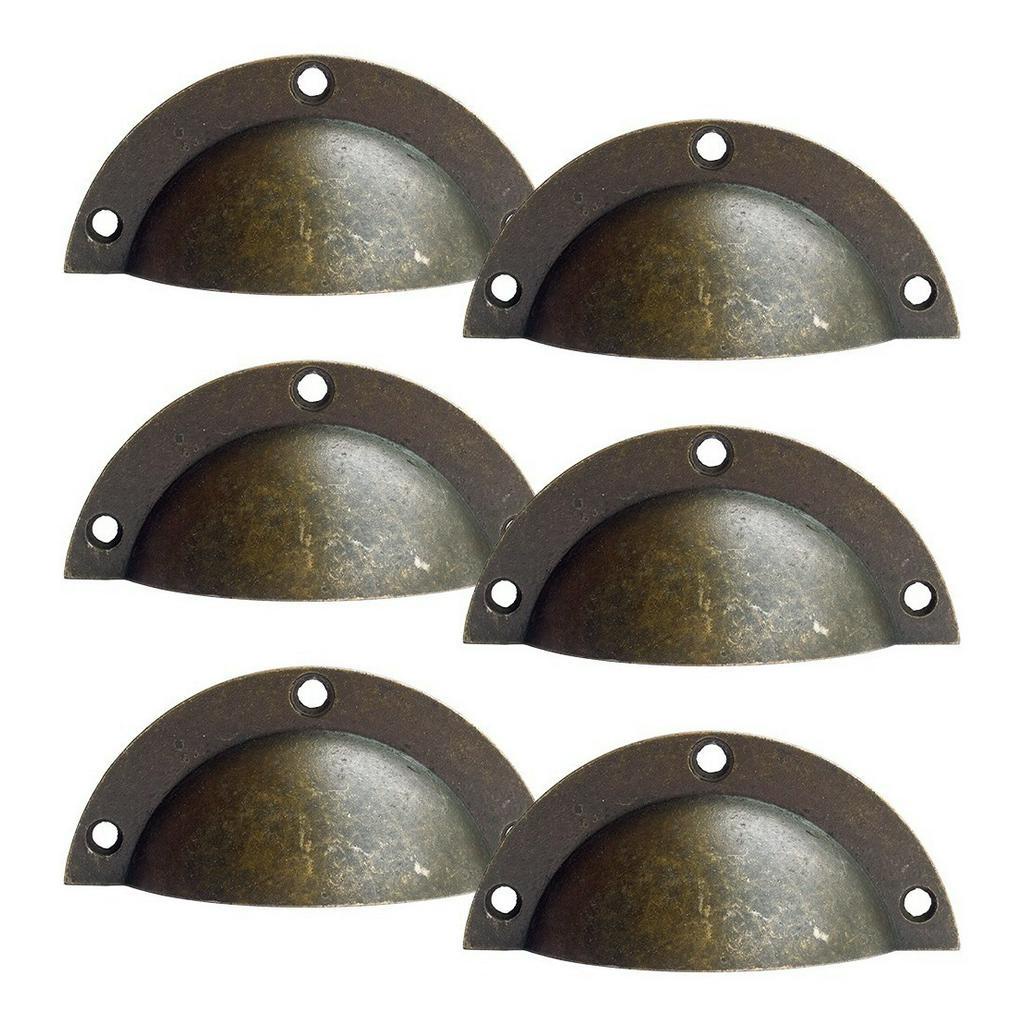 Kit Com 6 Puxadores Parma Colonial Gaveta Vintage Sapateira