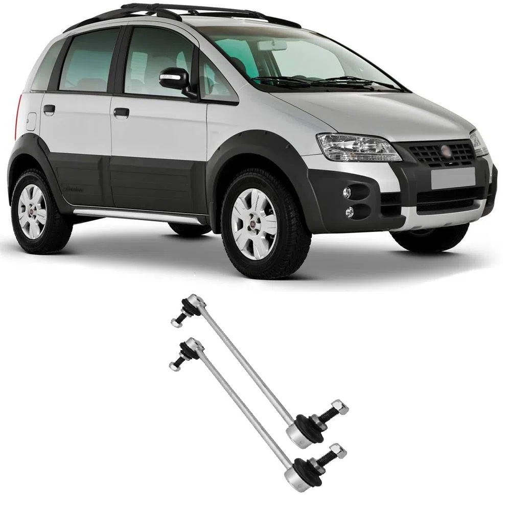 Par Bieleta Estabilizadora Fiat Idea Adventure Dianteira 2006 Até 2016