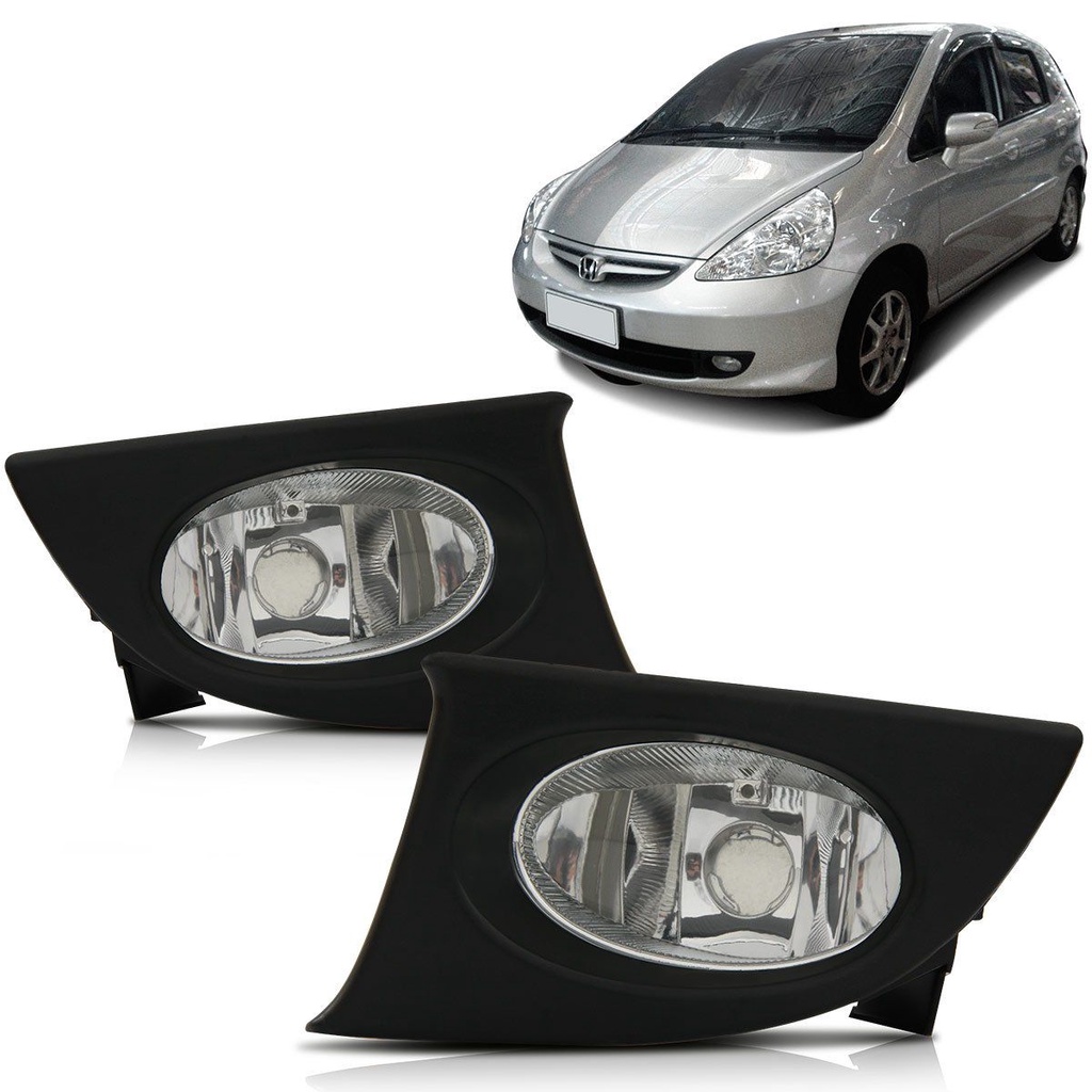Par Farol Milha Fit 2002 2003 2004 2005 2006 2007 2008 - Spare Parts and Accessories for Vehicles