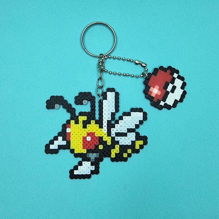 Chaveiro/ Ímã/ Pin/ Bottom Beedrill - Pokémon - Pixel Art/ Pixel Arte/ Perler Beads