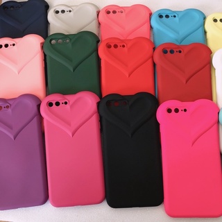 Capinha Coração Flexível De Soft Silicone Para Iphone 7 Plus/8 Plus