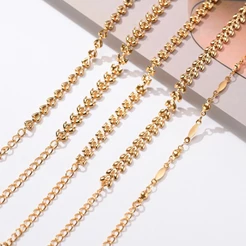 Pulseira De Trigo Banhado A Ouro Vnox , Dalila Borboleta 14k , Forma