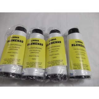 6 Cones Fio 100% Poliéster Para Overlock 100g Cada Promoção Cor Branca Natural