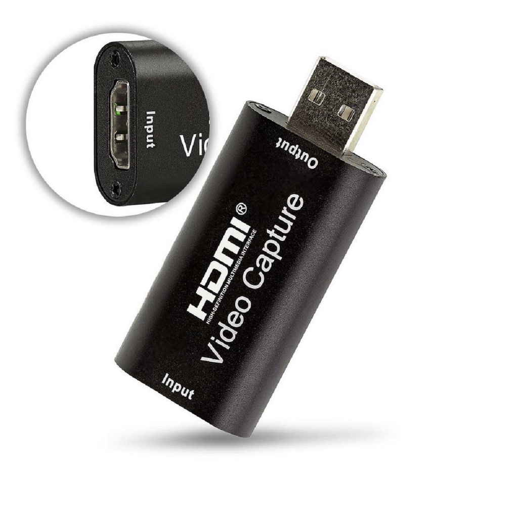 Placa de Captura Video HDMI USB 2.0 ADdaptador 1080p Full HD Live Sreaming Ao vi