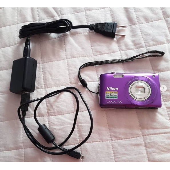 nikon coolpix purple camera