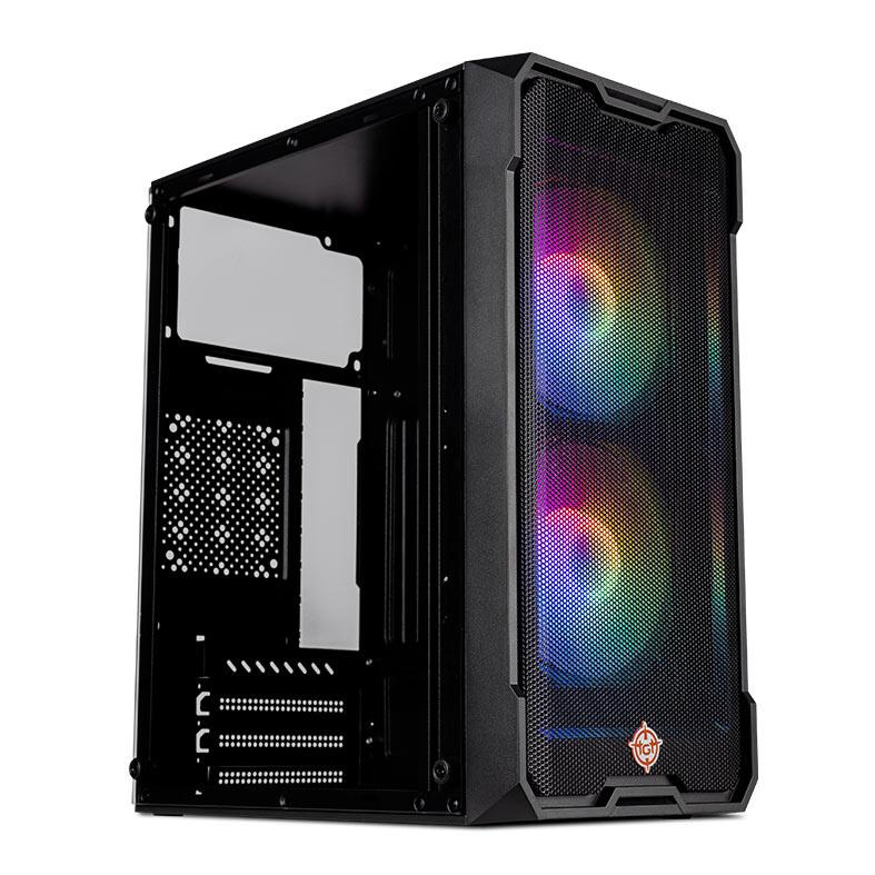 Gabinete Gamer Tgt Jester Lateral Vidro Com Fans Micro Atx