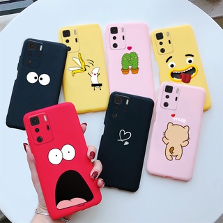 Capa De Celular Flexível Em TPU Fosca Com Estampa De Desenho Poco X3 GT Para Xiaomi 5G