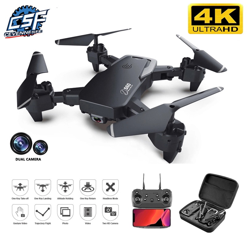 2021 Novo Drone Profession 4 K Hd Wide Angle Camera 1080 P Wifi Fpv Zangão Câmera Dupla Altura Manter Câmera Drones Helicóptero Brinquedos