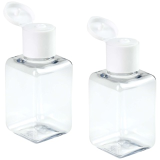 100 Frascos Plástico Pet 40ml Quadrado Com Tampa Flip Top em Oferta na Shopee