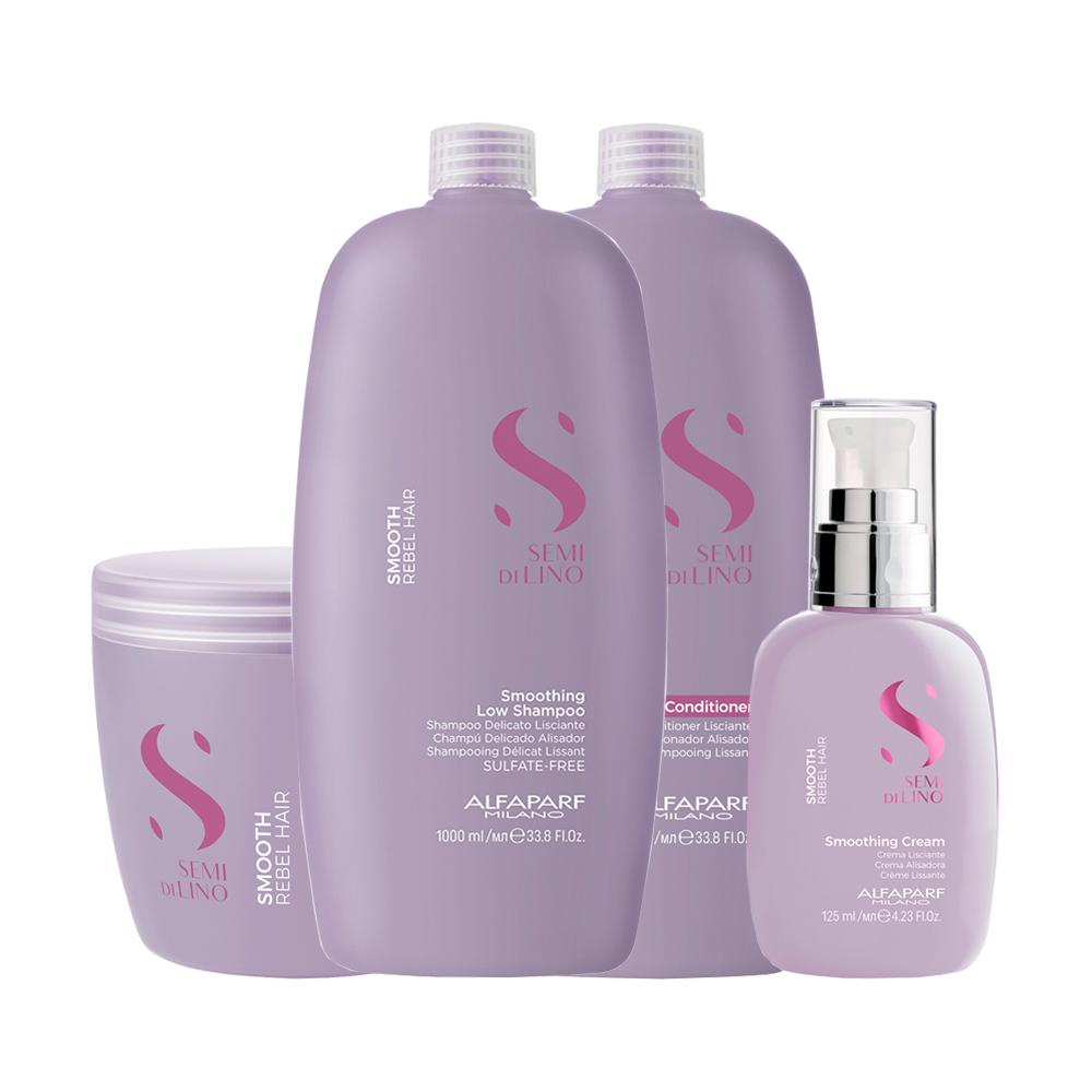 Kit Alfaparf SDL Smooth Smoothing - Sh + Cond + Másc +Creme
