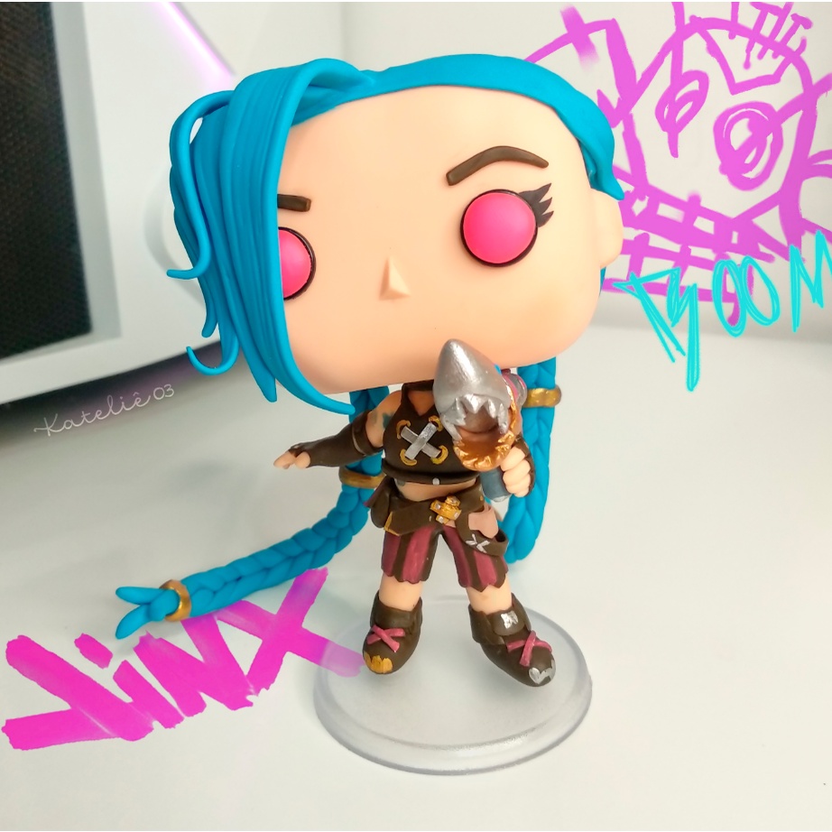 Funko Pop Customizado Jinx Arcane LOL