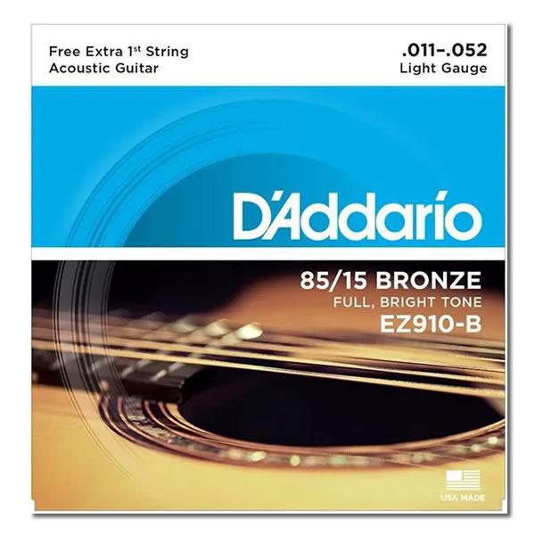 Encordoamento Daddarío para Violão Aço .011 EZ910-B