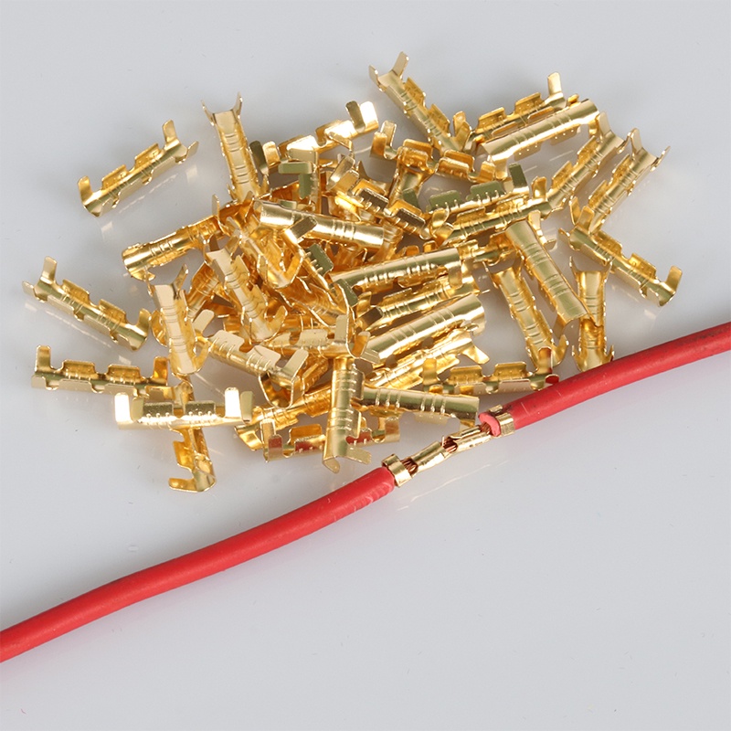 50pçs/100pçs terminal Em Formato De U 453/Conectores De Inserções Frias Para Guia De fascia De Dentes Pequenos 0.3-1.5mm2