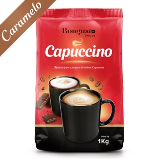 Capuccino sabor caramelo - pacote de 1kg.