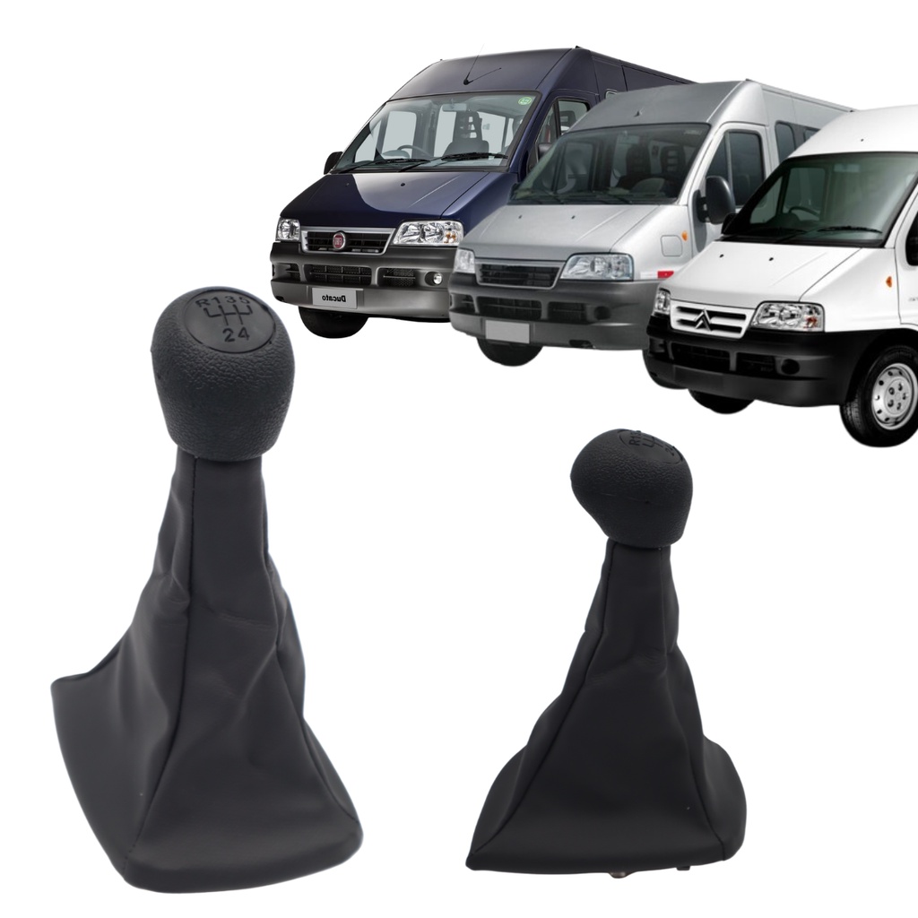 Manopla Coifa do Câmbio Ducato/Boxer/Jumper 2006 A 2017 5M Kit
